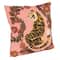 Hello Honey® 20" Tiger & Flowers Embroidered Accent Pillow